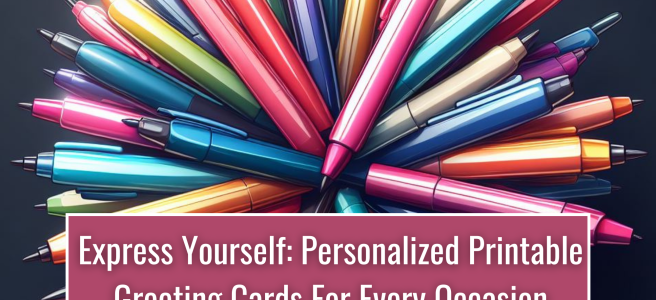 Express Yourself: Personalized Printable Greeting Cards For Every Occasion