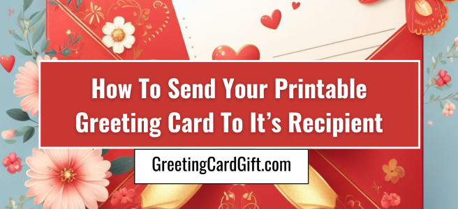 How To Send Your Printable Greeting Card To It’s Recipient