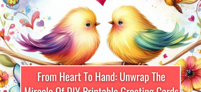 From Heart To Hand: Unwrap The Miracle Of DIY Printable Greeting Cards