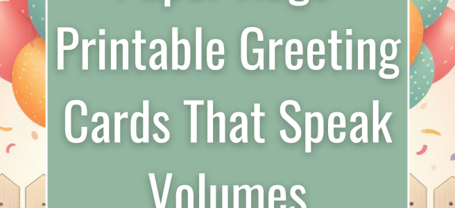 Paper Hugs: Printable Greeting Cards That Speak Volumes