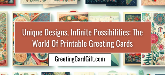 Unique Designs, Infinite Possibilities: The World Of Printable Greeting Cards