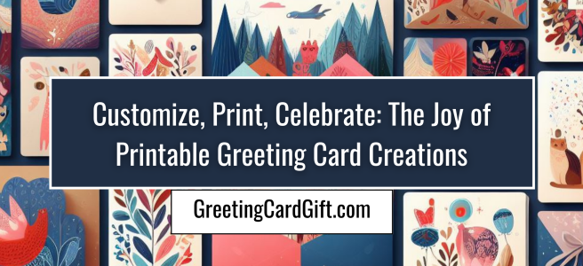 Customize, Print, Celebrate: The Joy of Printable Greeting Card Creations