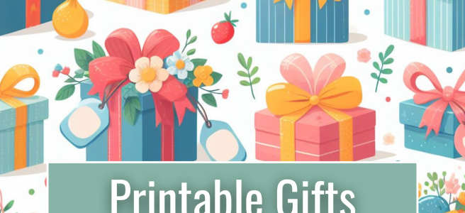 Printable Gifts - Greeting Card Gift
