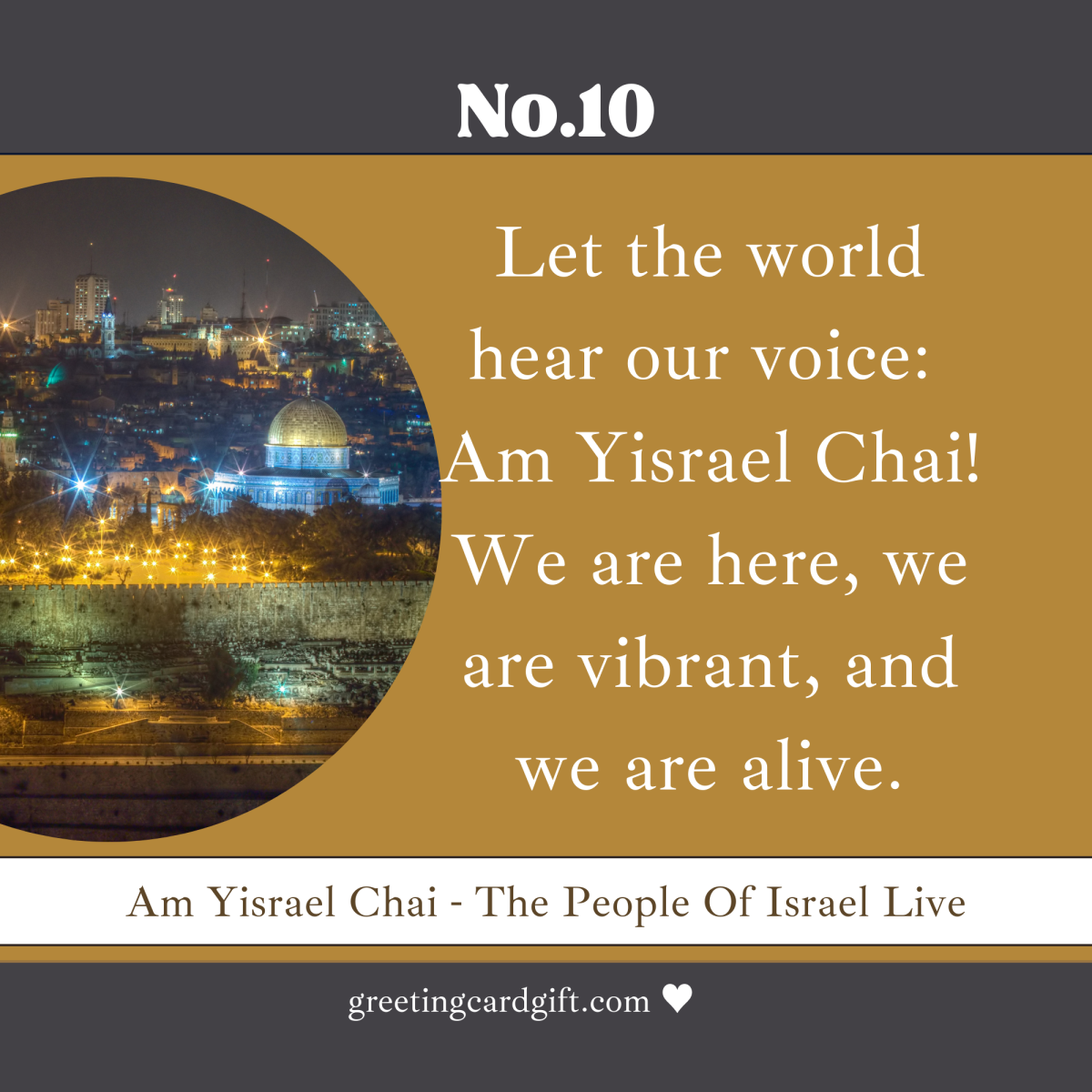 Am Yisrael Chai – The People Of Israel Live – No.10