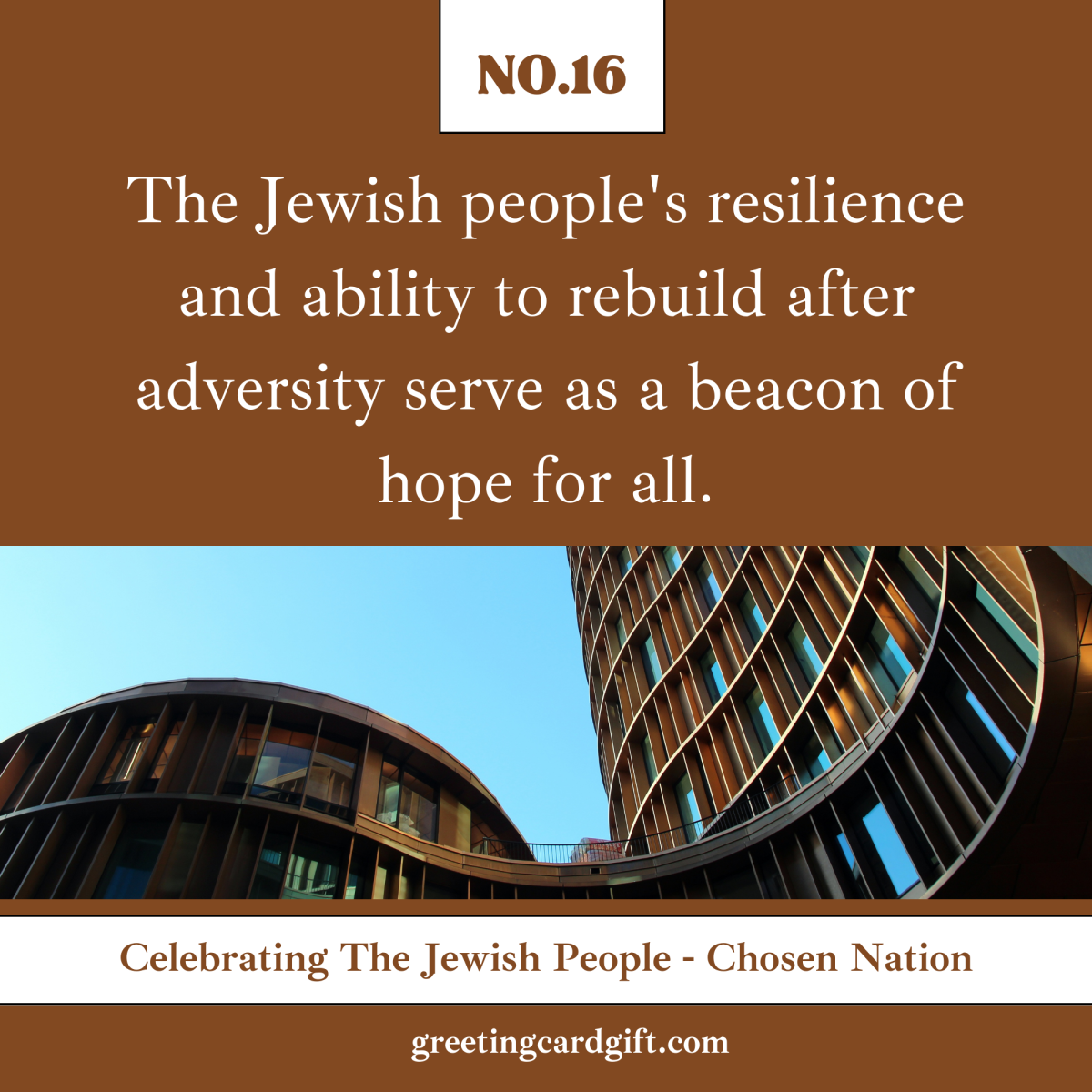 Celebrating The Jewish People – Chosen Nation – No.16
