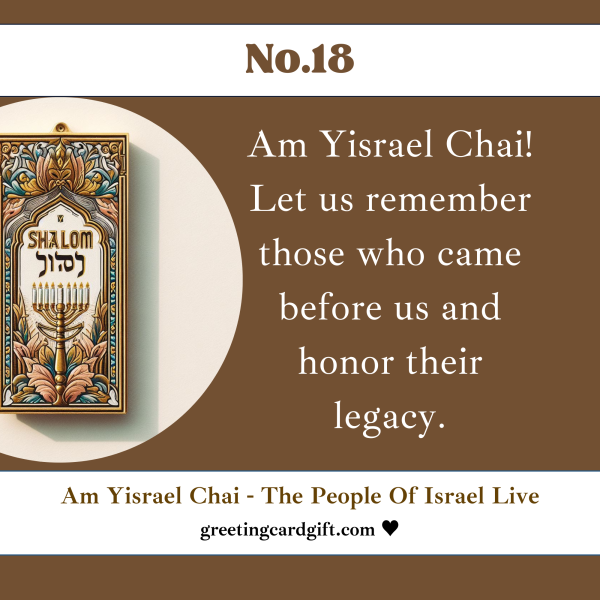 Am Yisrael Chai – The People Of Israel Live – No.18