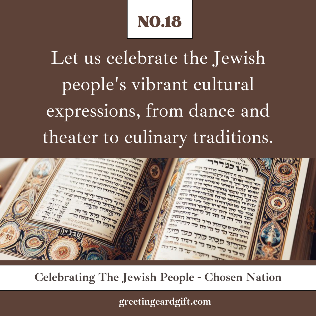 Celebrating The Jewish People – Chosen Nation – No.18
