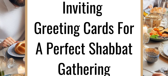 Warm And Cozy: Inviting Greeting Cards For A Perfect Shabbat Gathering