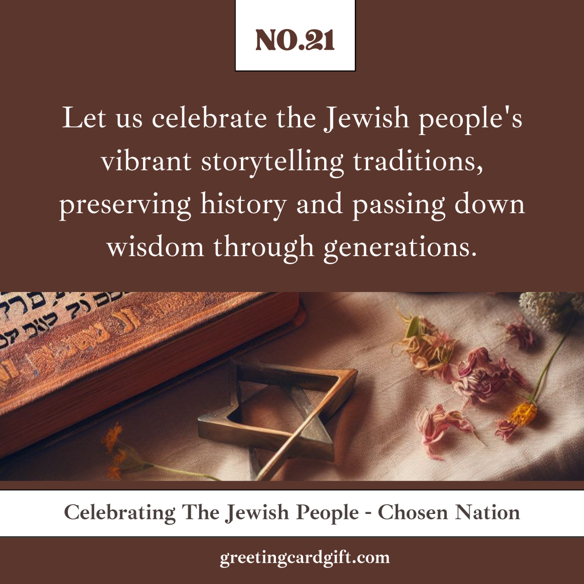 Celebrating The Jewish People – Chosen Nation – No.21