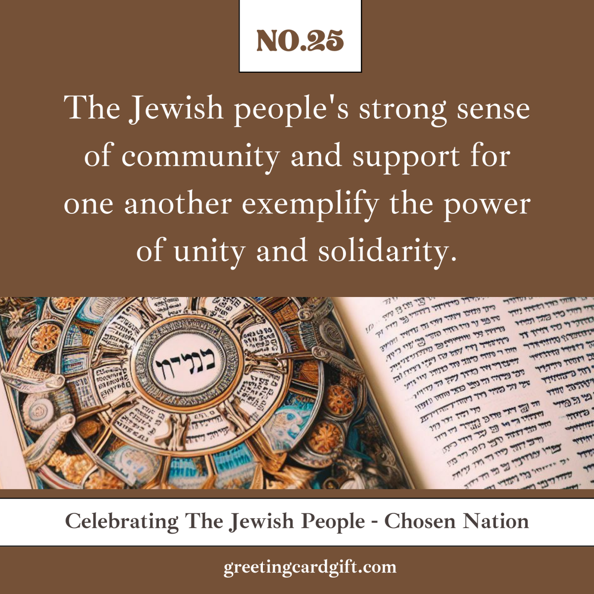 Celebrating The Jewish People – Chosen Nation – No.25
