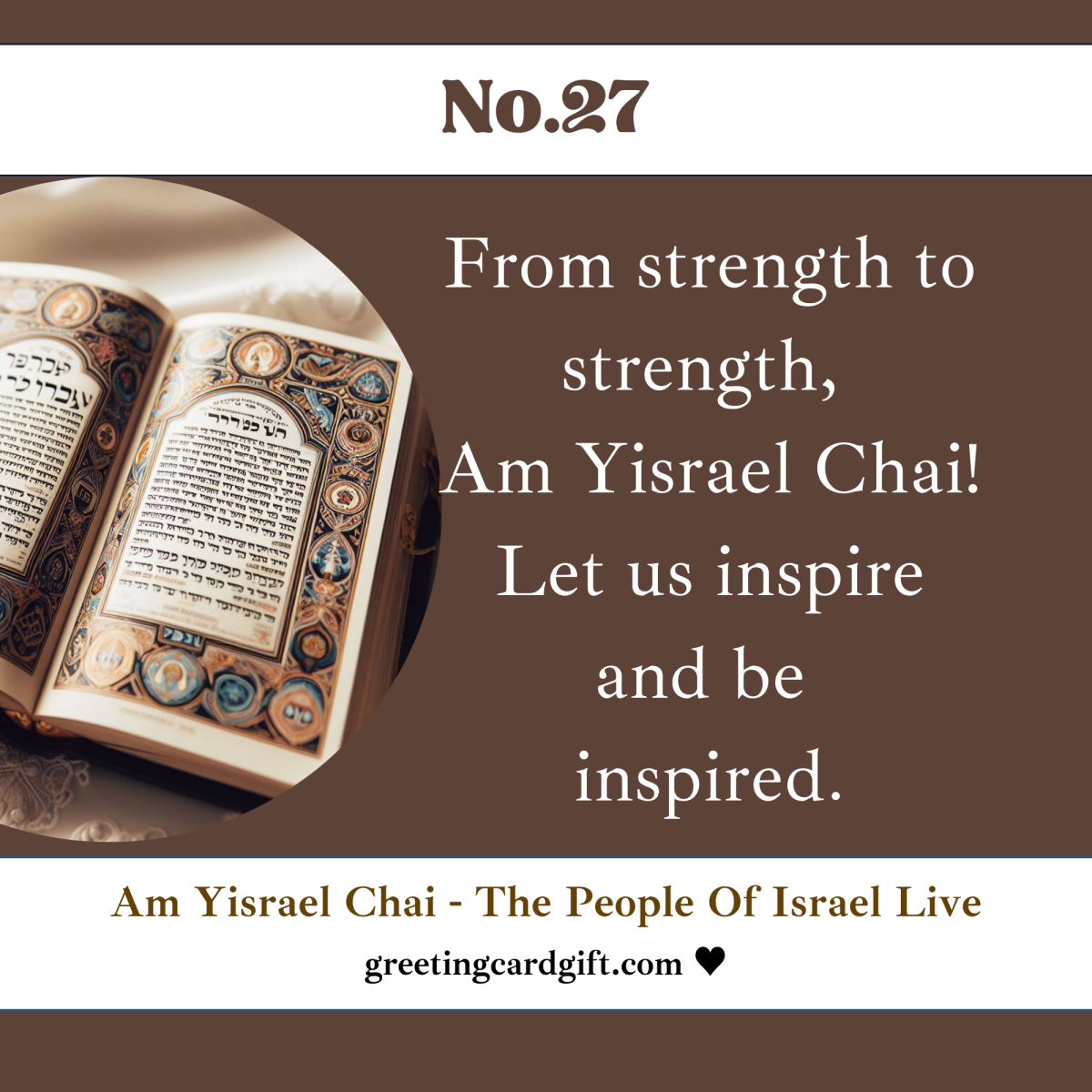 Am Yisrael Chai – The People Of Israel Live – No.27