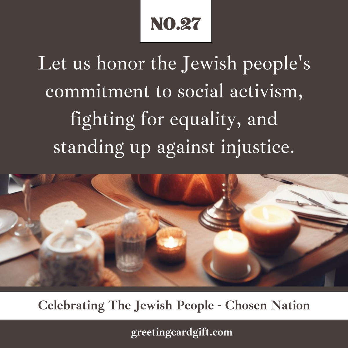 Celebrating The Jewish People – Chosen Nation – No.27