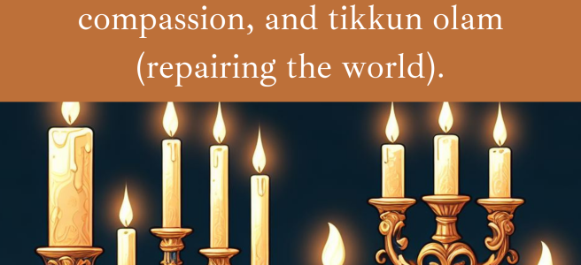 Let us celebrate the Jewish people's commitment to justice, compassion, and tikkun olam (repairing the world).