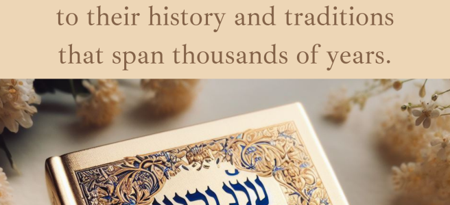 Today, we honor the Jewish people's steadfast connection to their history and traditions that span thousands of years.