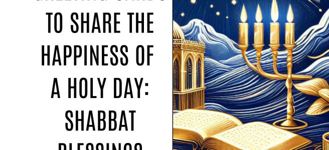 Beautiful Greeting Cards To Share The Happiness Of A Holy Day: Shabbat Blessings