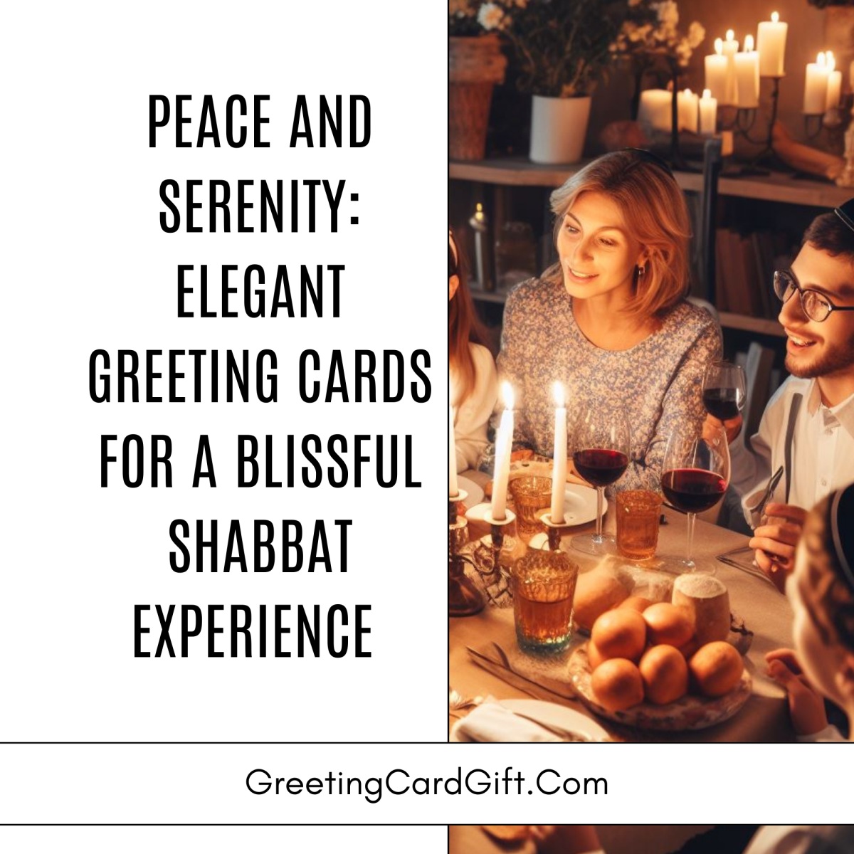 Peace And Serenity: Elegant Greeting Cards For A Blissful Shabbat Experience