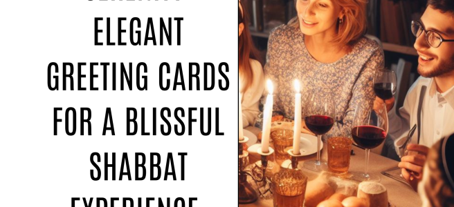 Peace And Serenity: Elegant Greeting Cards For A Blissful Shabbat Experience